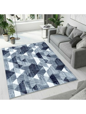 Colorix Carpet Dijital Baskı Dekoratif Kaymaz Taban Antibakteriyel Yıkanabilir Halı NO:2490