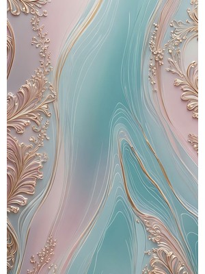 Colorix Carpet Dijital Baskı Dekoratif Kaymaz Taban Antibakteriyel Yıkanabilir Halı NO:2682