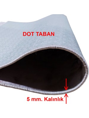 Colorix Carpet Dijital Baskı Dekoratif Kaymaz Taban Antibakteriyel Yıkanabilir Halı NO:2689