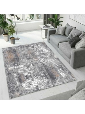 Colorix Carpet Dijital Baskı Dekoratif Kaymaz Taban Antibakteriyel Yıkanabilir Halı NO:2445
