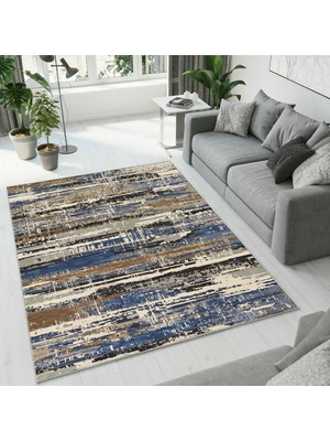Colorix Carpet Dijital Baskı Dekoratif Kaymaz Taban Antibakteriyel Yıkanabilir Halı NO:2475
