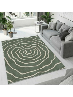 Colorix Carpet Dijital Baskı Dekoratif Kaymaz Taban Antibakteriyel Yıkanabilir Halı NO:2788