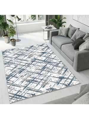 Colorix Carpet Dijital Baskı Dekoratif Kaymaz Taban Antibakteriyel Yıkanabilir Halı NO:2515