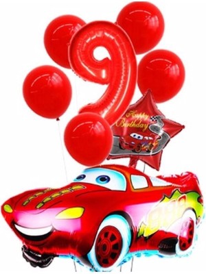 Feyza Design Kırmızı Folyo Balon Seti - Partiler Için Eğlenceli Dekorasyon