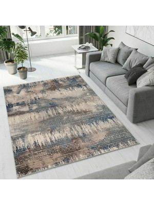 Colorix Carpet Dijital Baskı Dekoratif Kaymaz Taban Antibakteriyel Yıkanabilir Halı NO:2463