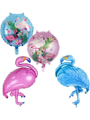 Feyza Design Yaza Merhaba Çok Renkli Folyo Balon Seti - 4 Adet