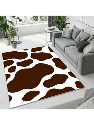 Colorix Carpet Dijital Baskı Dekoratif Kaymaz Taban Antibakteriyel Yıkanabilir Halı NO:2386