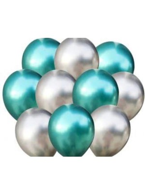 Feyza Design Yeşil Krom Mini Balon 5 Inç 20 Adet