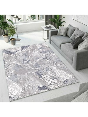 Colorix Carpet Dijital Baskı Dekoratif Kaymaz Taban Antibakteriyel Yıkanabilir Halı NO:2487