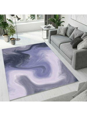 Colorix Carpet Dijital Baskı Dekoratif Kaymaz Taban Antibakteriyel Yıkanabilir Halı NO:2383