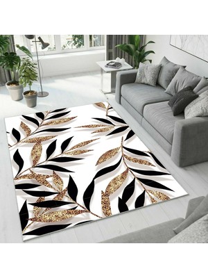 Colorix Carpet Dijital Baskı Dekoratif Kaymaz Taban Antibakteriyel Yıkanabilir Halı NO:2735