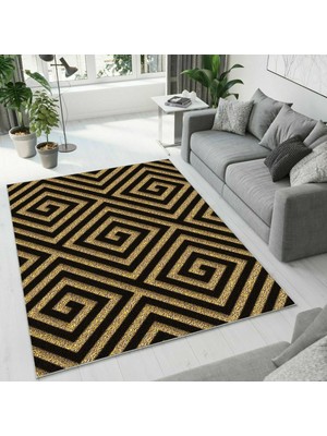 Colorix Carpet Dijital Baskı Dekoratif Kaymaz Taban Antibakteriyel Yıkanabilir Halı NO:2601