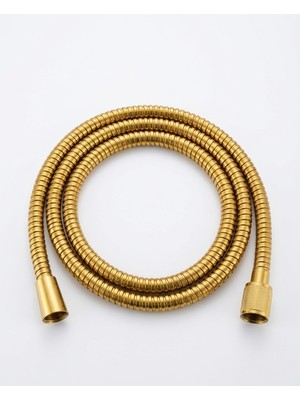 As Reyon Gold Altın Sarısı Kaplama 150 cm Spiral Banyo Duş Hortumu