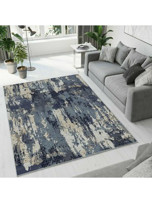 Colorix Carpet Dijital Baskı Dekoratif Kaymaz Taban Antibakteriyel Yıkanabilir Halı NO:2461