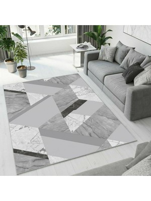 Colorix Carpet Dijital Baskı Dekoratif Kaymaz Taban Antibakteriyel Yıkanabilir Halı NO:2567
