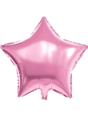 Feyza Design Pembe Yıldız Folyo Balon 45CM - 5 Adet