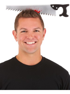EkoAlışverişDünyam Kafaya Saplanmış Halloween Kanlı Testere Şaka Tacı (5510)