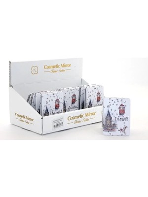 Özgün Adım Taşlı Istanbul Tasarımı El Aynası Ince