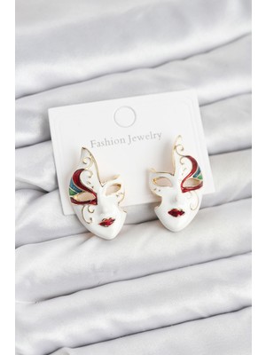 EkoAlışverişDünyam Pirinç Maske Model Kadın Küpe - TJ-BKP11588