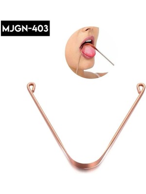 Özgün Adım Dil Temizleyici - Bakır Paslanmaz Çelik Ağız ve Diş Sağlığı Bakım Aparatı