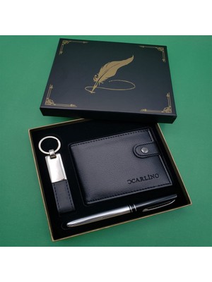 Cüzdan Anahtarlık Kalem Hediye Seti