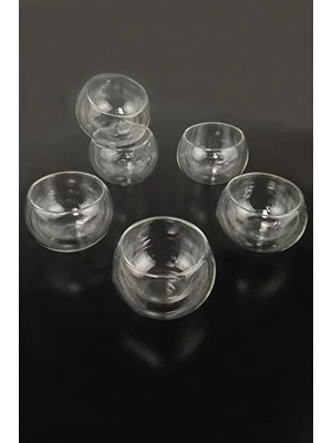 TE Dükkan Buğz Çift Cidarlı Cam Reçellik 6 Adet