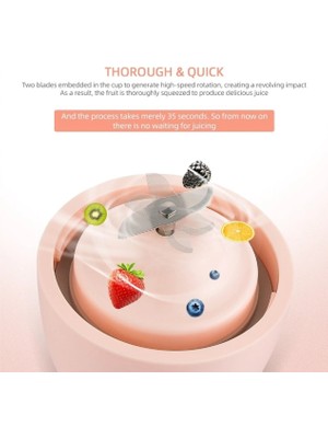 TE Dükkan Buğz Taşınabilir Şarj Edilebilir Meyve Sıkacağı