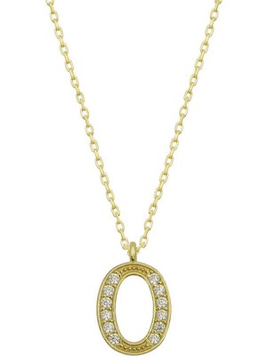 925 Ayar Gümüş O Harfi Kadın Gümüş Kolye