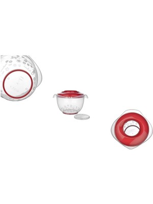 EkoAlışverişDünyam Mikser Kabı 3 Lt Özel Koruma Kapaklı Sıçratmayan