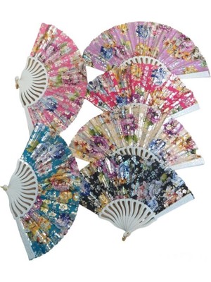 Yelpaze Karışık Renk 12 Adet