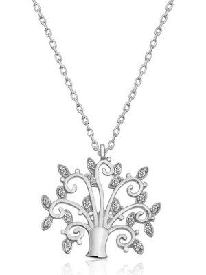 925 Ayar Gümüş Hayat Ağacı Kadın Gümüş Kolye