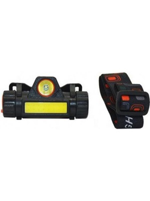 8 Saat Dayanıklı Şarjlı Sensörlü Mıknatıslı Kafa Lambası