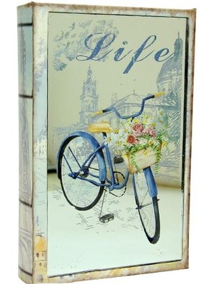 Kutu Kitap Aynalı Bisiklet Dekoratif Hediyelik