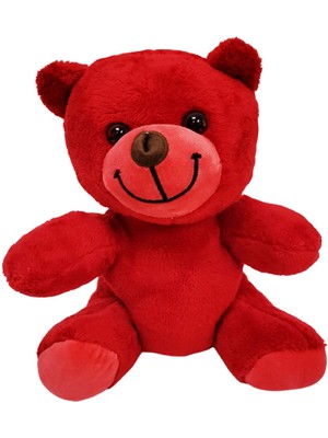 Sevimli Kırmızı Oyuncak Peluş Ayıcık