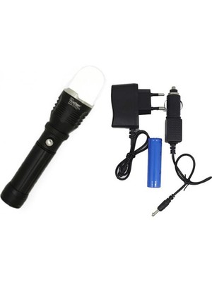 Flaşörlü Uzun Mesafeli Şarjlı Pilli Mıknatıslı El Feneri