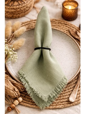 Emtory Home Siyah Metal Peçete Yüzüğü - 12 Adet Peçete Halkası 3,5cm