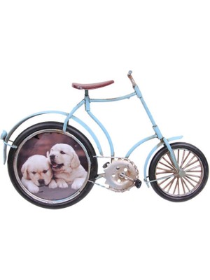 Dekoratif Metal Bisiklet Çerçeveli Vintage Hediyelik