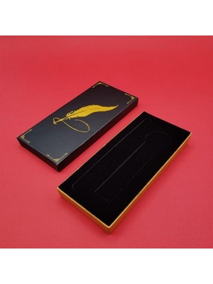 Tüylü Kalem Baskılı Kutu Dekoratif Hediyelik