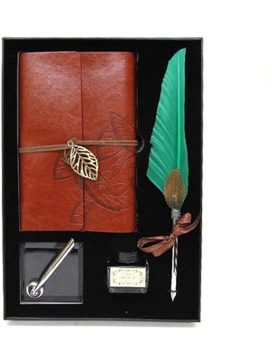 Divit Hokka Defter ve Tüylü Kalem Seti Hediyelik