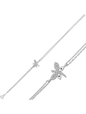 ​925 Ayar Gümüş Yusufçuk Kadın Bileklik