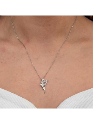 Gümüş Peri Kızı Kadın Kolye