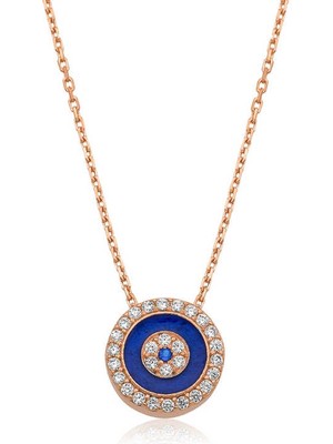 ​925 Ayar Gümüş Nazar Kadın Gümüş Kolye