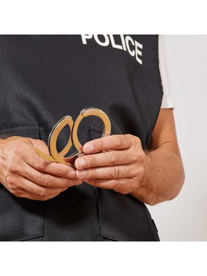 TE Dükkan Buğz Metal Anahtarlı Oyuncak Kelepçe