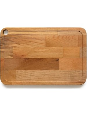 TE Dükkan Buğz Ahşap Paslanmaz Çelik Kesim ve Sunum Tahtası