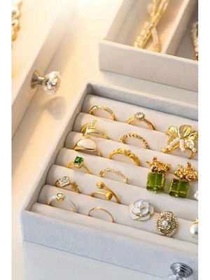 TE Dükkan Buğz Üç Katlı Takı Organizeri