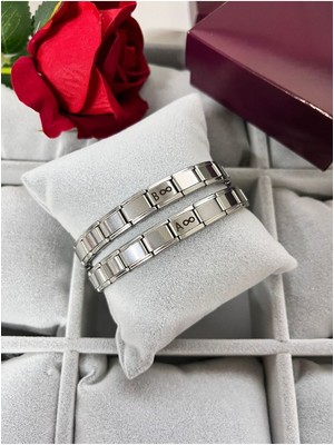 C&On Design Baş Harfi Çift Bilekliği Italyan Charm Sevgili Bilekliği 14 Şubat Sevgililer Günü Hediyesi