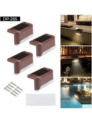 TE Dükkan Buğz Güneş Enerjili Köşe Lambası 4lü ( Buğz )