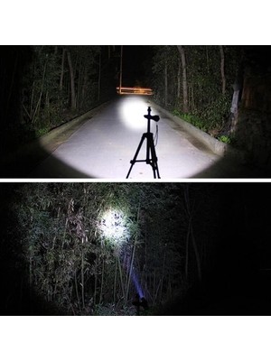 TE Dükkan Buğz Alüminyum Şarjlı Zoom'lu El Feneri F6055 - Buğz