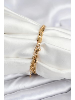 Alvo Store Buğz 316L Çelik Gold Renk Yazı Yazmaya Uygun Kadın Bileklik - Buğz