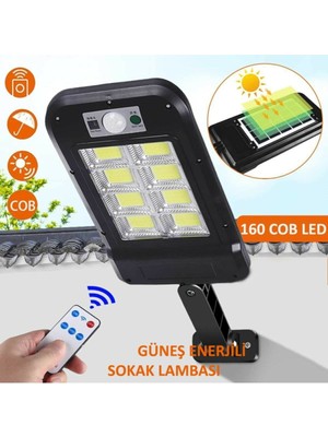 EkoAlışverişDünyam Uzaktan Kumandalı 160 LED Solar Bahçe Lambası